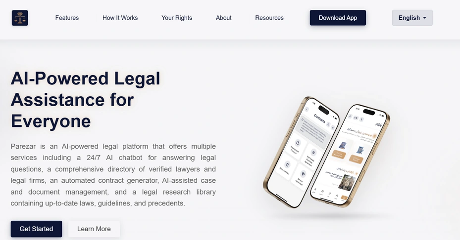 Parezar project interface